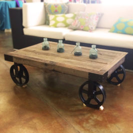 Coffee Table, Factory Cart